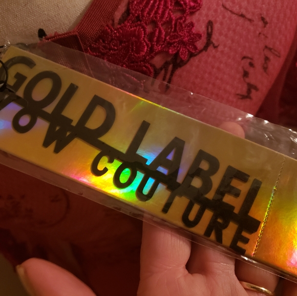 NWT COUTURE Red Sexy Lace Bodycon Dress - Picture 7 of 7